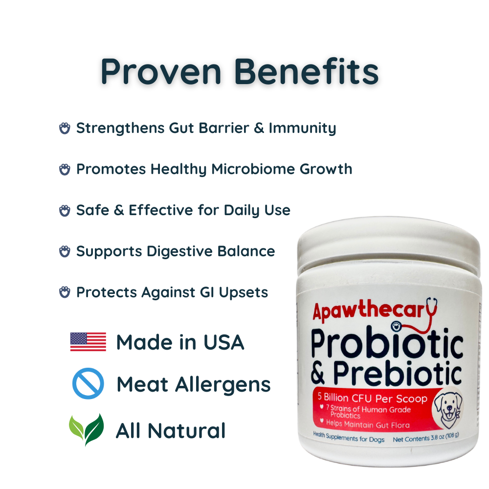 Apawthecary Probiotic and Prebiotic for Dogs